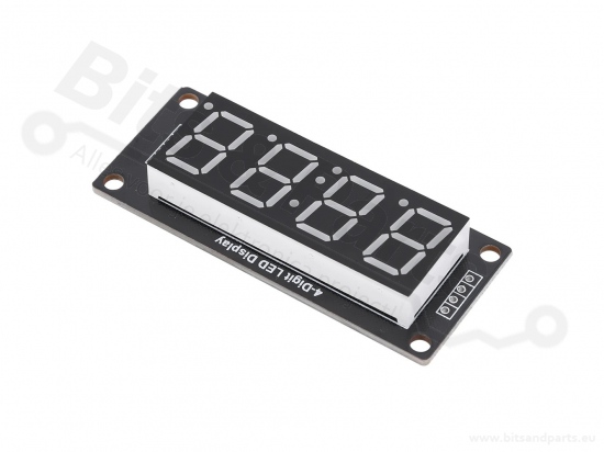 Cijferdisplay 4-digits 7-segments TM1637 clock rood - 50x19mm
